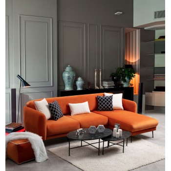 Corner Sofa-Bed Sevilla Corner Right (L3+Chl) Orange