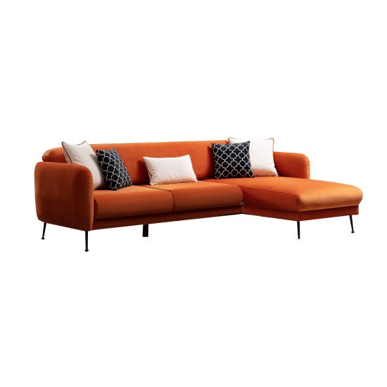 Corner Sofa-Bed Sevilla Corner Right (L3+Chl) Orange Corner Sofa-Bed Sevilla Corner Right (L3+Chl) Orange