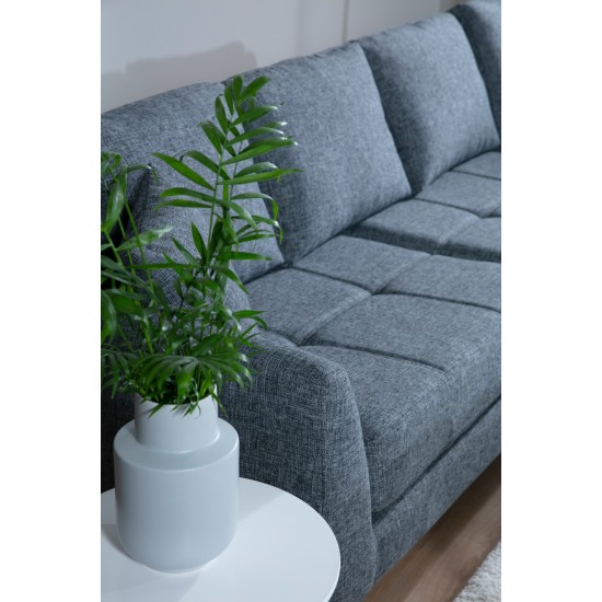 Corner Sofa Tempo Corner Right (L3+3) Dark Grey