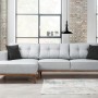Corner Sofa-Bed Montana Corner Left (Chl+3R) Light Grey