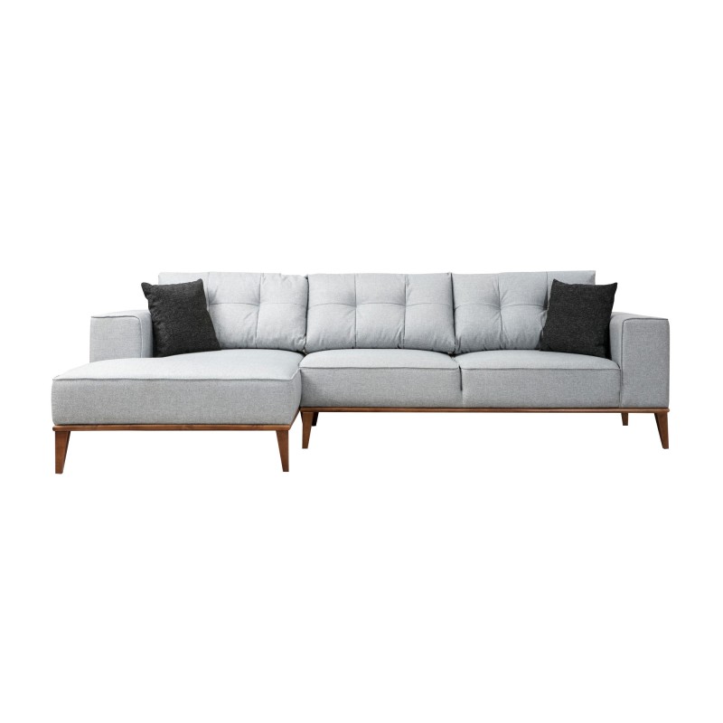 Corner Sofa-Bed Montana Corner Left (Chl+3R) Light Grey