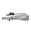 Corner Sofa-Bed Montana Corner Left (Chl+3R) Light Grey