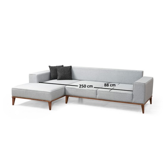 Corner Sofa-Bed Montana Corner Left (Chl+3R) Light Grey Corner Sofa-Bed Montana Corner Left (Chl+3R) Light Grey