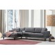 Corner Sofa-Bed Nordic Corner Left (Chl+3R) Dark Grey