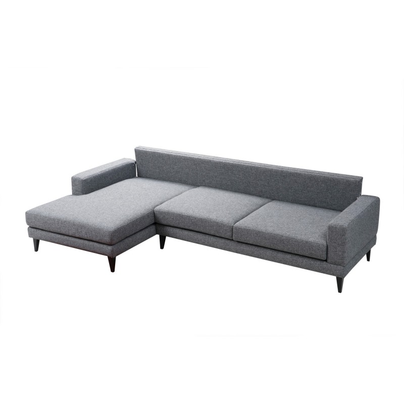 Corner Sofa-Bed Nordic Corner Left (Chl+3R) Dark Grey