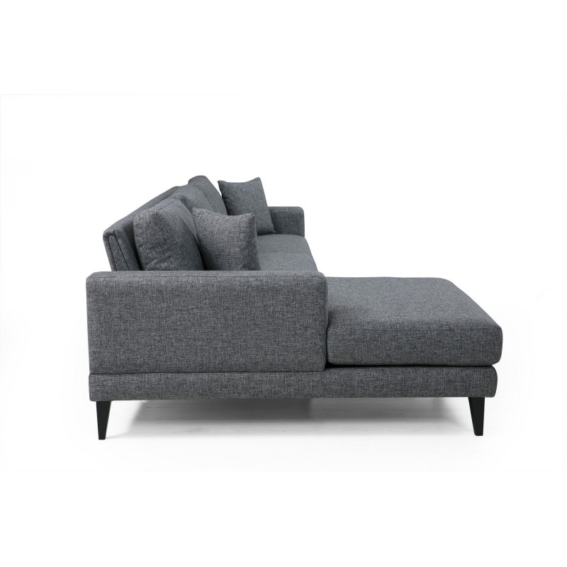 Corner Sofa-Bed Nordic Corner Left (Chl+3R) Dark Grey