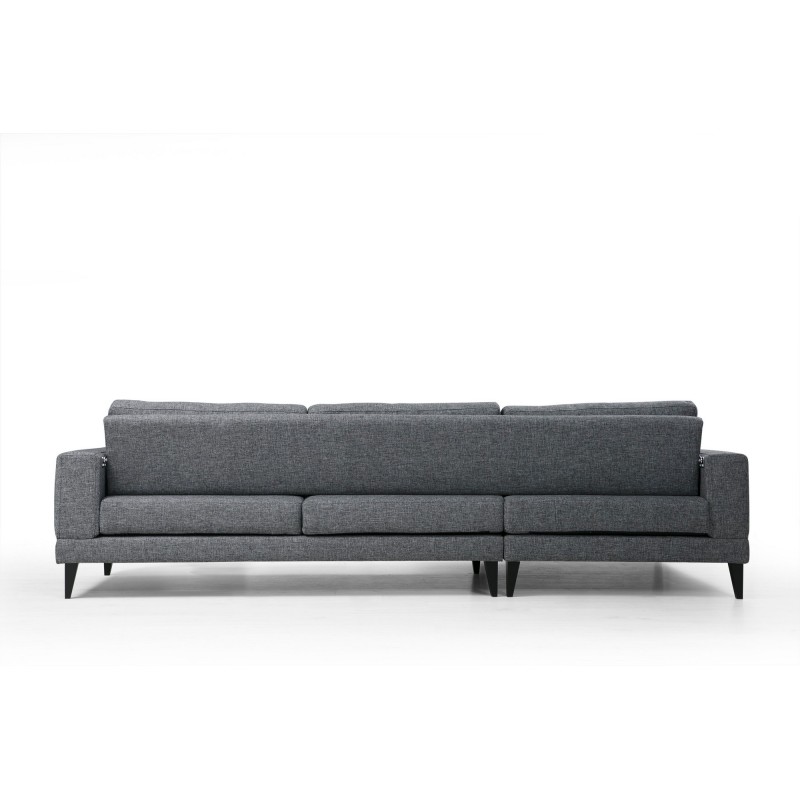 Corner Sofa-Bed Nordic Corner Left (Chl+3R) Dark Grey