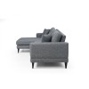 Corner Sofa-Bed Nordic Corner Left (Chl+3R) Dark Grey
