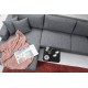 Corner Sofa-Bed Nordic Corner Left (Chl+3R) Dark Grey