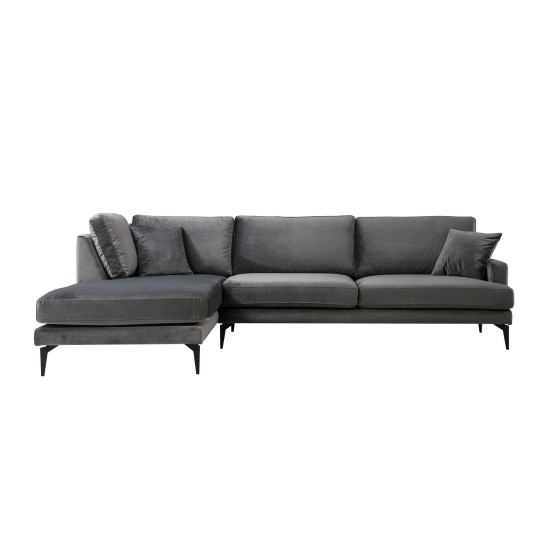Corner Sofa Papira Corner Left (Chl+3R) - Anthracite Anthracite Corner Sofa Papira Corner Left (Chl+3R) - Anthracite Anthracite
