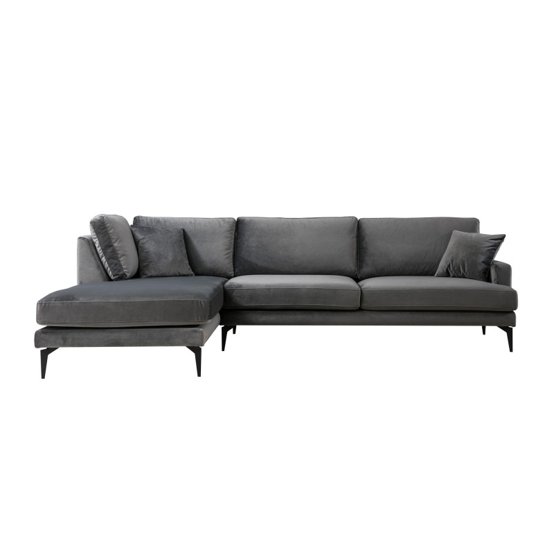 Corner Sofa Papira Corner Left (Chl+3R) - Anthracite Anthracite