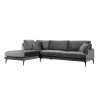 Corner Sofa Papira Corner Left (Chl+3R) - Anthracite Anthracite