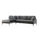 Corner Sofa Papira Corner Left (Chl+3R) - Anthracite Anthracite Corner Sofa Papira Corner Left (Chl+3R) - Anthracite Anthracite