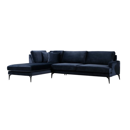 Γωνιακός Καναπές Papira Αριστερή Γωνία (Chl+3R) 283x90x88εκ - Navy Blue Γωνιακός Καναπές Papira Αριστερή Γωνία (Chl+3R) 283x90x88εκ - Navy Blue