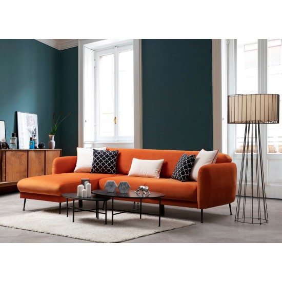 Corner Sofa-Bed Sevilla Corner Left (Chl+3R) Orange Corner Sofa-Bed Sevilla Corner Left (Chl+3R) Orange