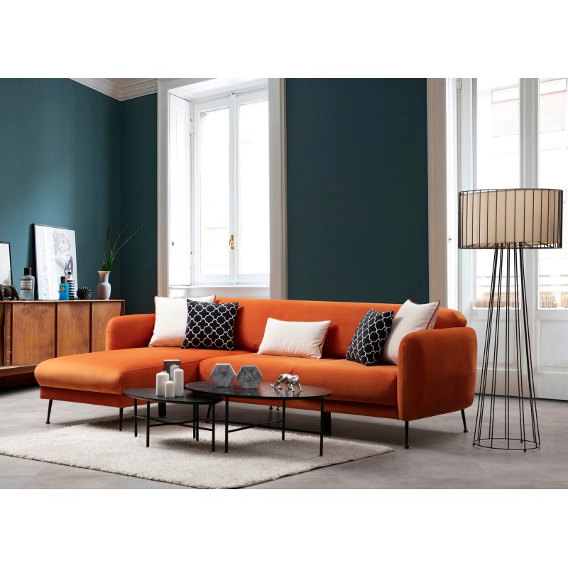 Corner Sofa-Bed Sevilla Corner Left (Chl+3R) Orange