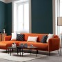 Corner Sofa-Bed Sevilla Corner Left (Chl+3R) Orange