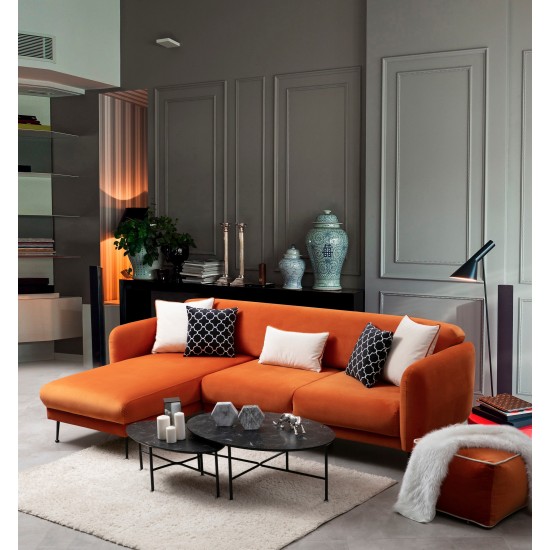 Corner Sofa-Bed Sevilla Corner Left (Chl+3R) Orange Corner Sofa-Bed Sevilla Corner Left (Chl+3R) Orange