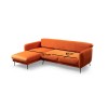 Corner Sofa-Bed Sevilla Corner Left (Chl+3R) Orange