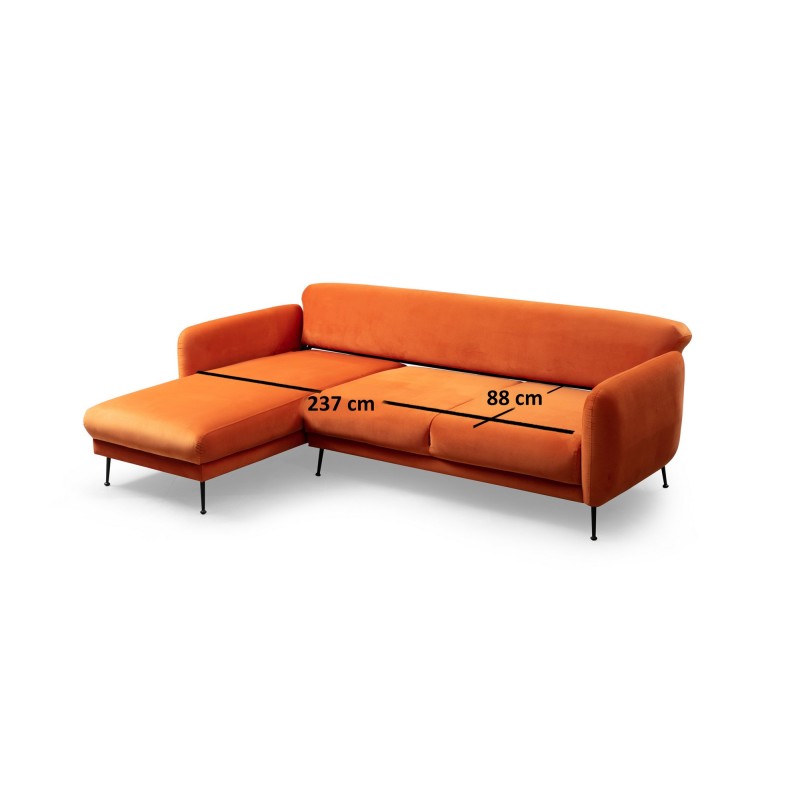 Corner Sofa-Bed Sevilla Corner Left (Chl+3R) Orange