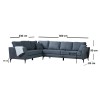 Corner Sofa Tempo Corner Left (3+3R) Dark Grey