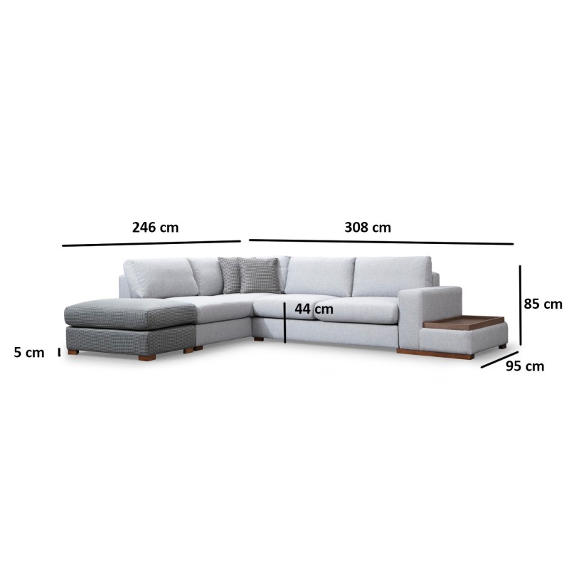 Corner Sofa Loop 3 Grey
Light Grey
