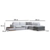 Corner Sofa Loop 4 Grey
Light Grey