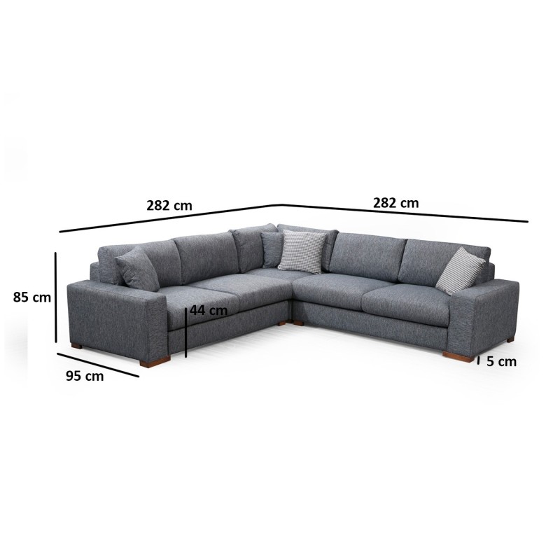 Corner Sofa Loop 7 Anthracite