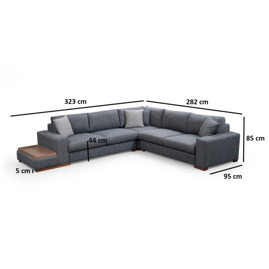 Corner Sofa Loop 6 Anthracite Corner Sofa Loop 6 Anthracite