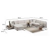Corner Sofa Loop 10 White