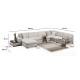 Corner Sofa Loop 10 White