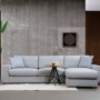 Corner Sofa Loop 12 Light Grey
