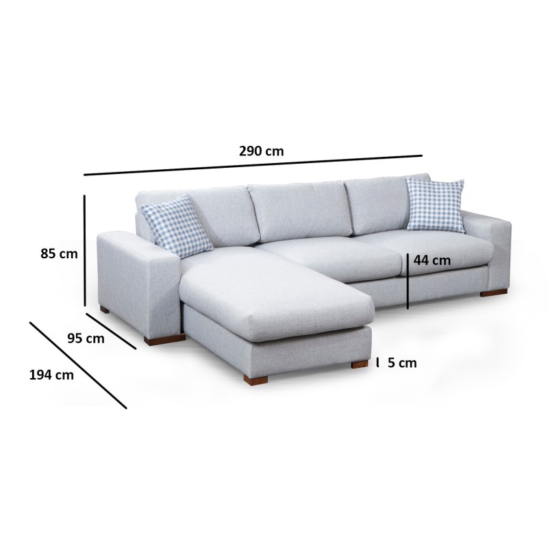 Corner Sofa Loop 13 Light Grey