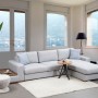 Corner Sofa Loop 15 Light Grey