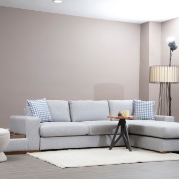 Corner Sofa Loop 15 Light Grey