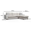 Corner Sofa Loop 16 White