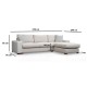 Corner Sofa Loop 16 White