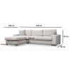Corner Sofa Loop 17 White