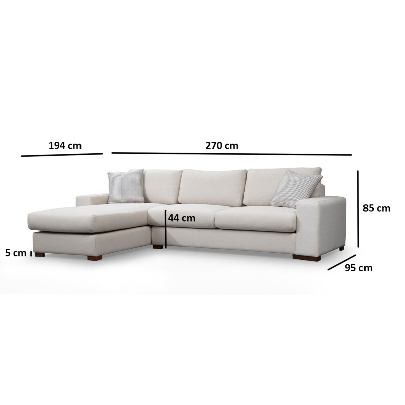 Corner Sofa Loop 17 White