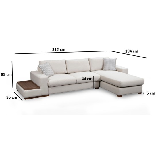 Corner Sofa Loop 19 White Corner Sofa Loop 19 White