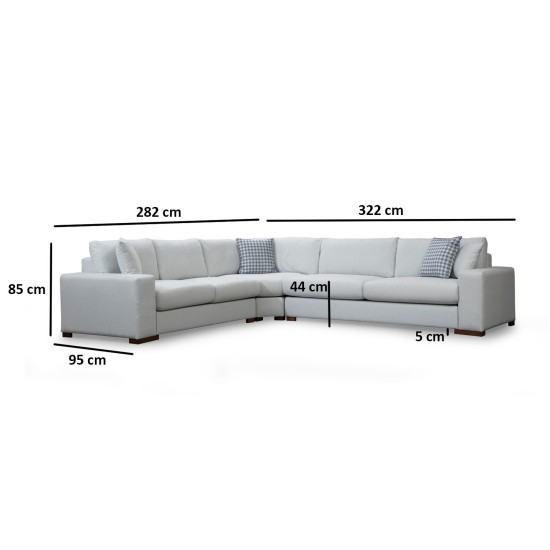 Corner Sofa Loop 20 White Corner Sofa Loop 20 White