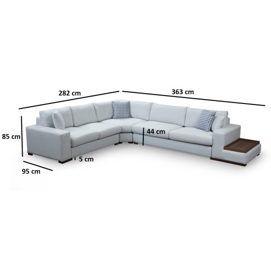 Corner Sofa Loop 21 White Corner Sofa Loop 21 White