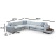 Corner Sofa Loop 21 White Corner Sofa Loop 21 White