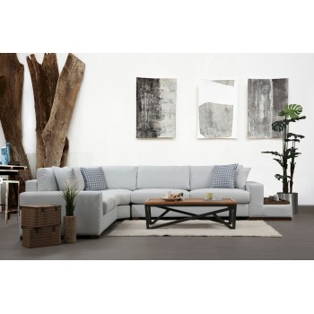 Corner Sofa Loop 21 White