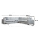 Corner Sofa Loop 22 White