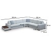 Corner Sofa Loop 23 White