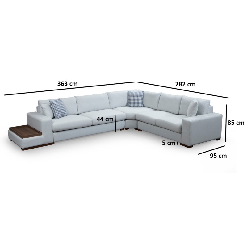 Corner Sofa Loop 23 White