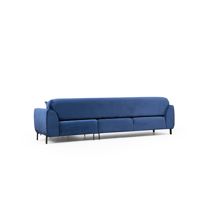 Corner Sofa-Bed Image Corner Right ( L3-Chl ) - Navy Blue Navy Blue
