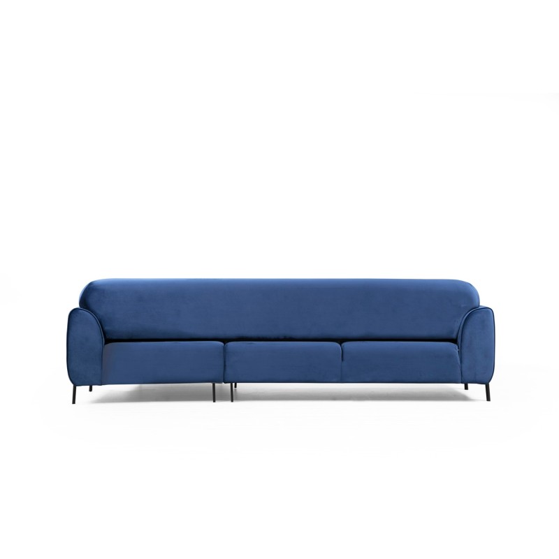 Corner Sofa-Bed Image Corner Right ( L3-Chl ) - Navy Blue Navy Blue