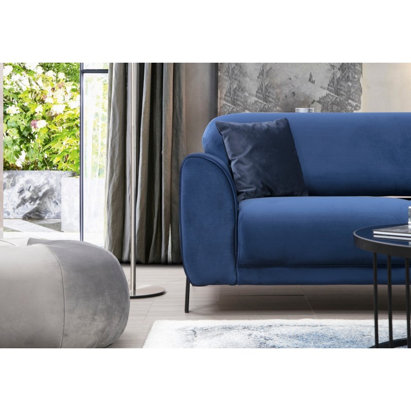 Corner Sofa-Bed Image Corner Right ( L3-Chl ) - Navy Blue Navy Blue